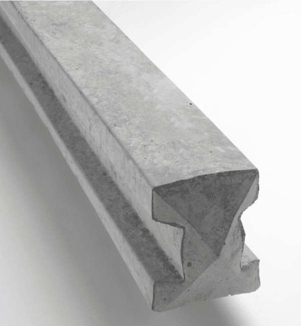 5FT Concrete Intermediate Post | Wet Cast | Long-lasting alternative to a timber post with tensile, steel reinforcement bars inside and a smooth finish.