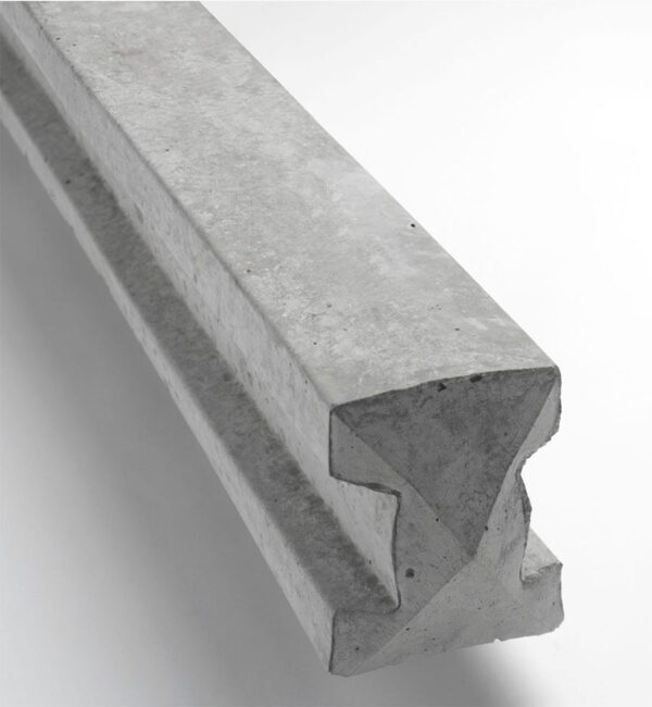 8FT Concrete Intermediate Post | Wet Cast | A long-lasting alternative to a timber post which has tensile, steel reinforcement bars inside and a smooth finish.