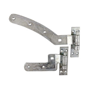 Curved Rail Hinge Set | 300MM | Left | Curved rail hinge sets are ideal for flush mounted fully framed gates with a curved top ledge.
