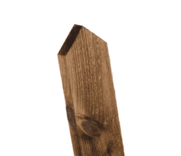 Picket Pale Pointed Top | 900mm x 75mm x 22mm | Brown | This type of fencing provides a very neat garden boundary, without obscuring the view beyond.