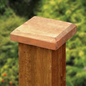 Wooden Post Capping | 120mm x 120mm | Brown
