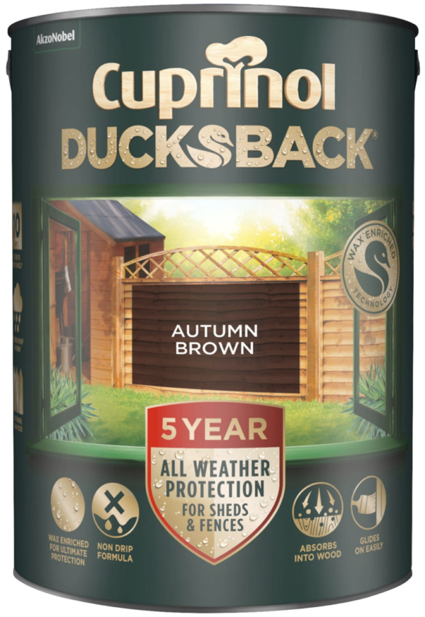 Cuprinol Year Ducksback Autumn Brown L