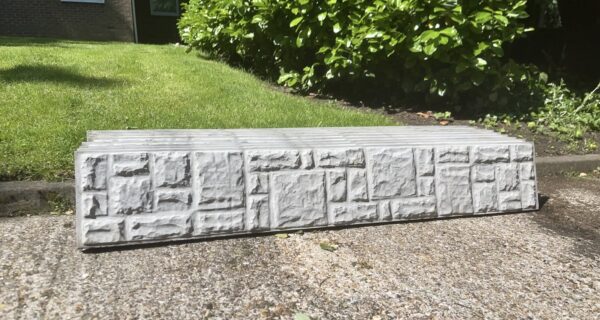 Concrete Gravel Board | 6FT x 12" ROCK FACED A rock faced finish on the face - Protect your fence panel from damp and rot, by keeping it off of the ground.