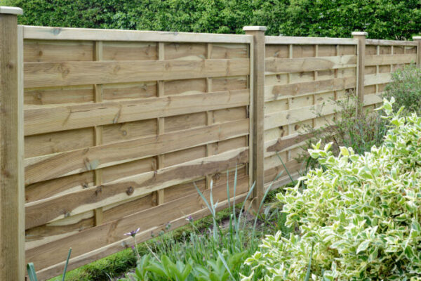 6FT x 3FT | Euro Elite Milano Panel - The Elite Milano Fence Panel offers a simple design with high levels of privacy. Pressure Treated Green.