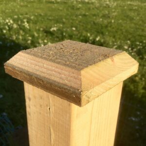 Wooden Post Capping | 100mm x 100mm | Green