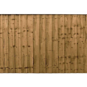 6FT x 2FT | Superior Heavy Duty Closeboard Fence Panel | Brown | 20.00KG