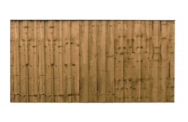 6FT x 2FT | Superior Heavy Duty Closeboard Fence Panel | Brown | 20.00KG