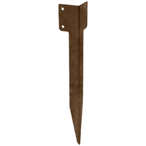 Single Sleeper Corner Support Spike | 440mm x 95mm - ideal for securing a straight run of railway sleepers and can be used to connect 2 sleepers together.