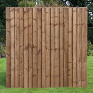 7FT x 7FT | Superior Heavy Duty Closeboard Garden Fence Panel | Brown | 62.00KG