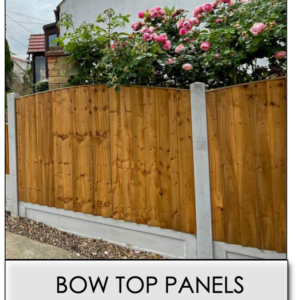 6FT x 4FT4" | Superior Heavy Duty Closeboard Convex/Arch/Bow Topped Fence Panel | Treated, Brown | Made using the highest quality timber and galvanised nails, additional rails and finished off with capping.