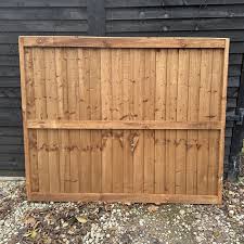 6FT x 4FT | FULLY FRAMED Superior Heavy Duty Closeboard Garden Fence Panel | Treated, Brown | This frame structure increases longevity & durability of the panel