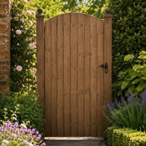 Heavy Duty Closeboard Garden Gate | Bow Topped | 1800mm High x 900mm Wide | Made from the same timbers as our closeboard panels, fully framed, treated & rebated