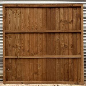 6FT x 5FT | FULLY FRAMED Superior Heavy Duty Closeboard Garden Fence Panel | Treated, Brown | This frame structure increases longevity & durability of the panel