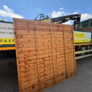 6FT x 3FT | Superior Lap Garden Fence Panel | Treated, Brown | Heavy duty, pressure treated and with weather capping, they have four upright stands for strength, instead of the standard three.