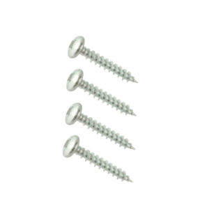 DURAPOST Pan Head Timber Screws | Bag of 10 | Ruspert Silver | 4 x 40mm | Used For Screwing Fence Panels To DuraPost Posts.