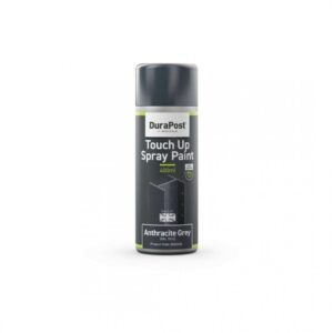 DURAPOST Touch-Up Spray Can | Anthracite Grey | 400ml | Crafted to repair scratches, chips, & blemishes on DuraPost galvanised steel fence posts & accessories.