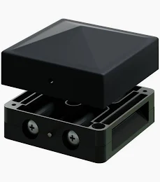 DURAPOST Quick Post Cap for Classic Post with Bracket | Black | 75 x 75mm